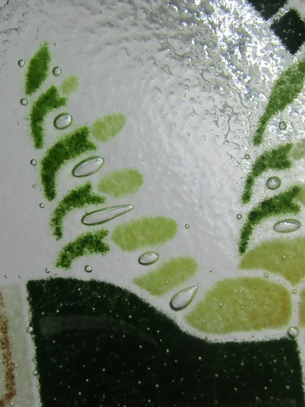 Peggy Karr Fused Art Glass Wine and Grapes 11